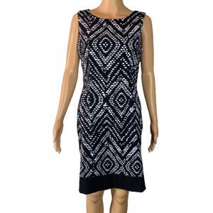 Mario Serrani Black and White Casual Tank Dress